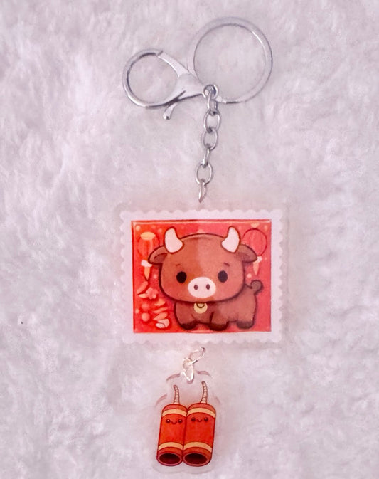Ox Zodiac Keychain