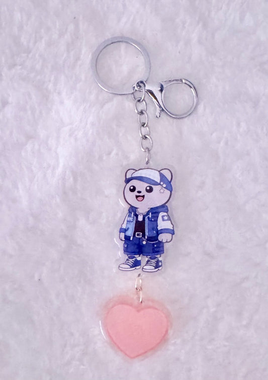 Boy Cat Keychain